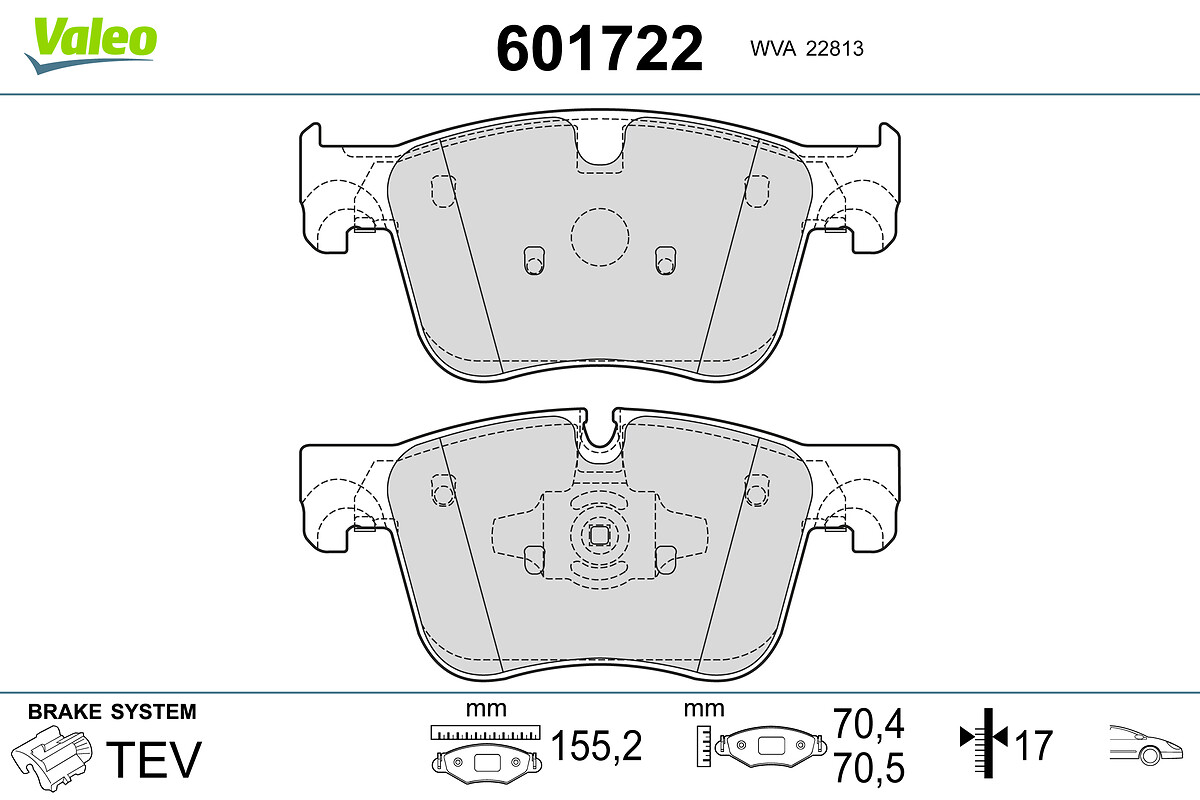 BRAKE PADS CITROEN C4 PICASSO II FR